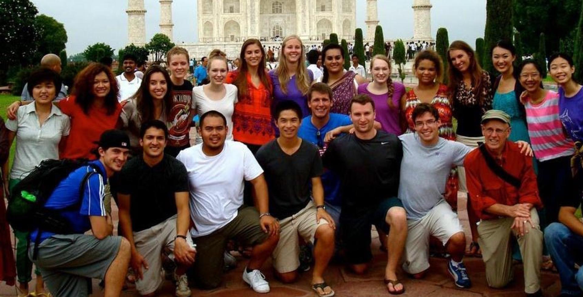 Photo of students abroad in India